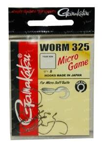 Крючки офсетные Gamakatsu Worm 325 micro Game  фотография