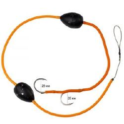 Оснастка для лову сома ПМ Catfish Перекладина для течіі 2 гачки PVC53065 Фотографія