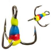 Тройник для зимней блесны Stream Mustad №14 3D глаз 105 фотография