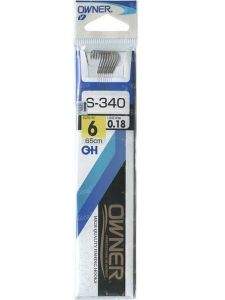 Гачки Owner S-340 з повідцем Фотографія