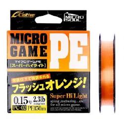 Шнур Owner Cultiva Micro Game flash orange 150m Фотографія