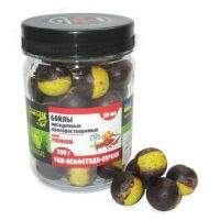 Бойлы Grandcarp долгорастворимые 200г 20мм Рак асферида персик фотография