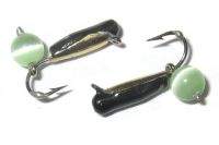 Мормышка Grifon Гвоздик с камнем 2.0мм Золотая коронка фотография