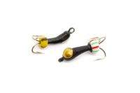 Мормышка Grifon Чертик-банан с петлей и коронкой 3.0мм G77 фотография