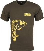 Футболка Brain Carp XXL оливка фотография