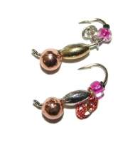 Мормышка Riga головастик с цепочкой 3.0*2.4мм медь 148032с  фотография