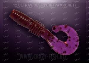 Crazy Fish Pover Mace 4см 8шт 12 Ultraviolet фотография