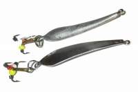 Блешня прямовисна Ізюмська Мальок з трійником 35мм 2.5 г Срібло Фотографія