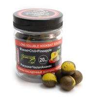 Бойлы Grandcarp долгорастворимые 150г 20мм Ракушка-чили-ананас фотография