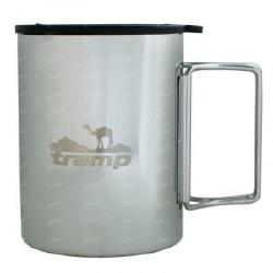 Термокружка Tramp з поїлкою та складаними ручками 400мл UTRC-137-metal Фотографія
