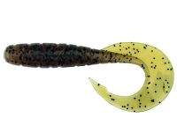 Силикон Fishup Mighty Grub 4.5&quot; 017-Motor Oil Pepper фотография