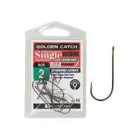 Крючки Golden Catch SIngle Worm 1234 фотография