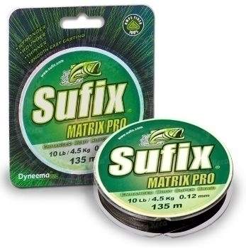 Шнур Sufix Matrix Pro 135м 10lb 0.12мм Green фотография
