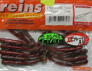 Reins Rockvibe Shad 2" B20 Tomato Craw Фотографія
