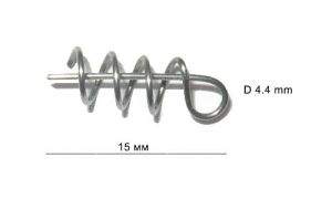 Пружина штопор для силикона 15*4.4мм 10шт фотография