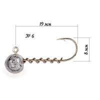 Микро джиг-головка DS 3г №6 5шт фотография