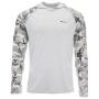 Блуза Simms SolarFlex LS Crewneck Prints Hex Flo Camo Steel XL Фотографія