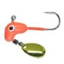 Джиг головка Инстинкт лошадиная голова с лепестком 5.5г №1 красная фотография
