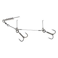 Оснастка Savage Gear 1*7 Titan Corkscrew Stinger 2x №2/0 23кг 1шт фотография