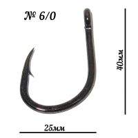 Крючки Mikado Cat Territory Forget Force HS10042-6/0 BN 3шт фотография