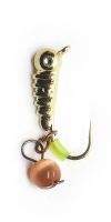 Мормышка Fishing ROI Личинка с подвеской золото 2.5мм 113-E11 фотография