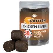 Пеллетс на сома Dynamite Catfish 30mm Chicken Liver Dissolver Hook Pellets DY861 Фотографія