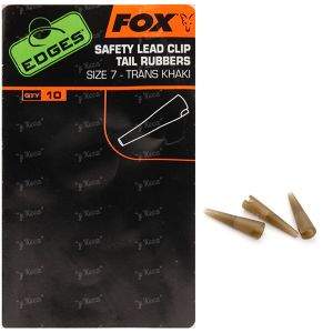 Конус FOX CAC478 Edges Lead Clips Tail Rubbers #7 хакі Фотографія