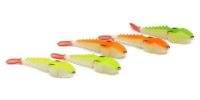 Набор поролоновых рыбок Levsha 3D Stream 12см Fluo WOr,WOr,WGr,WLgr,WYellow 5шт  фотография