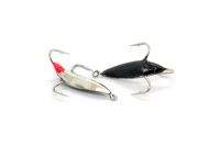 Блесна отвесная Обратка кривая 4031 серебро фотография