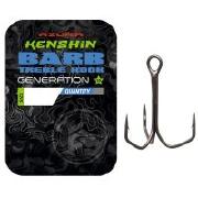 Трійник Azura Kenshin Barb Treble Hook special bent №04 6шт Фотографія