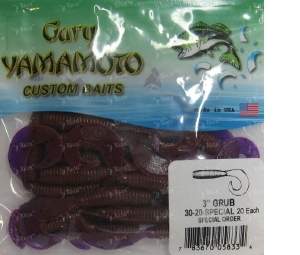 Gary Yamomoto Grub 3" 20шт 30-20-lox Фотографія