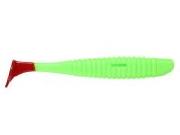 Силикон Angry Baits Shiner 4.0" Green Red Tail UV 4шт фотография