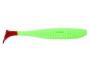 Силикон Angry Baits Shiner 4.0" Green Red Tail UV 4шт фотография