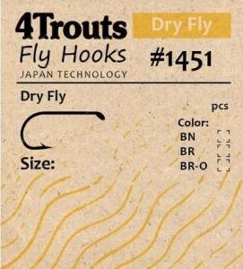 Крючки 4Trouts Dry Fly фотография