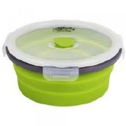 Контейнер складной силиконовый Tramp 550мл с крышкой-защелкой TRC-088-olive фотография