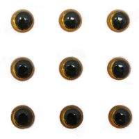 Очі для воблерів 3D Strike Pro 4мм жовті 25шт Фотографія