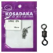 Вертлюжки Kosadaka Impressed rolling swivel 1002-8 10шт Фотографія