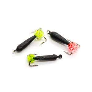 Мормышка Grifon Чертик с петлей длинный с икрой фотография