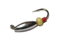 Мормишка Riga оливка 2*4мм срібло 136024 Фотографія