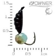 Мормышка ЧС Креветка S 0.56г №12 Шарик граненый Голубовато-Золотой фотография