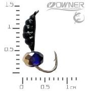 Мормышка ЧС Креветка S 0.56г №12 Шарик граненый Ультрамарин-Золото фотография