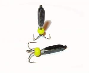 Чертик вольфрамовый 3230 треугольный с петелькой  фотография