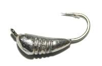 Мормишка Riga банан з насічками 4.0 мм срібло 124040 Фотографія