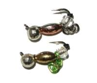 Мормишка Riga пуголовок з ланцюжком 2.5*2.4 мм срібло 148022с Фотографія