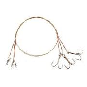 Повідець Flagman X7 1*7 з трійником №6 30см 8кг 3шт Фотографія