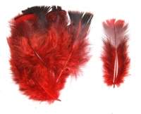 Перо индюка покровное Strike Mini Blanket Turkey Feathers Red фотография