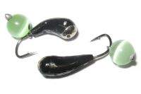 Мормышка Grifon Уралочка с камнем 4.0мм серебряная коронка фотография