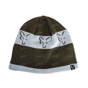 Шапка вязаная FOX Beanie green-silver CPR992 фотография