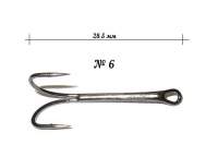 Двійник Hayabusa Double Hook №6 5шт Фотографія