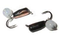 Мормышка Grifon Гвоздик с камнем 3.0мм Медная коронка фотография